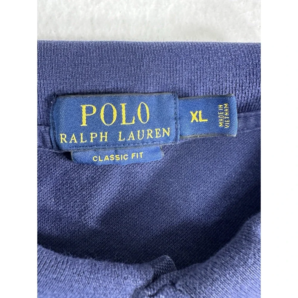 Polo Ralph Lauren Men's Classic Fit Polo Shirt Blue XL 100% Cotton